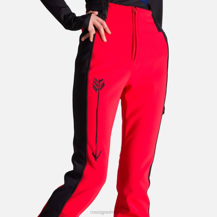 mujer Rossignol pantalones jcc brady suaves HPXL1124 fondos rojo