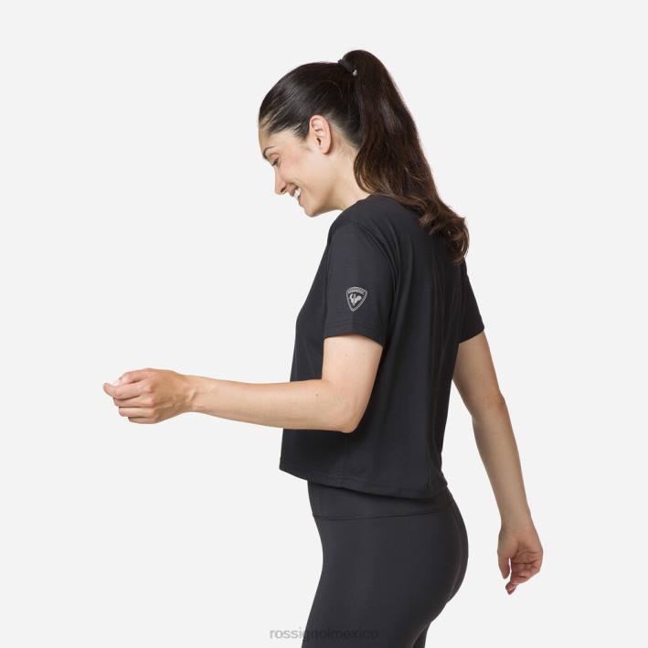 mujer Rossignol camiseta activa HPXL861 tapas negro