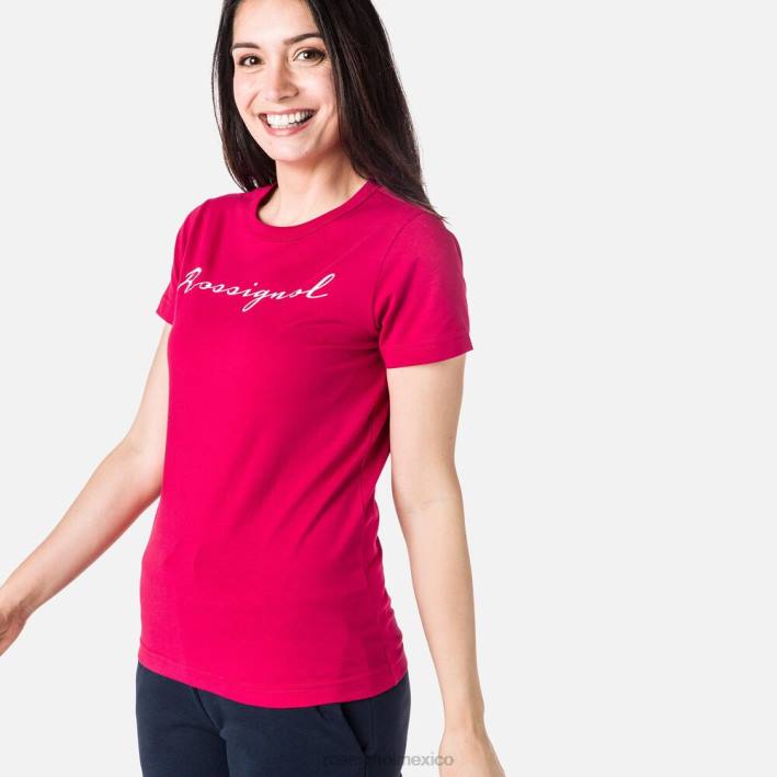 mujer Rossignol camiseta con logo HPXL850 tapas cereza