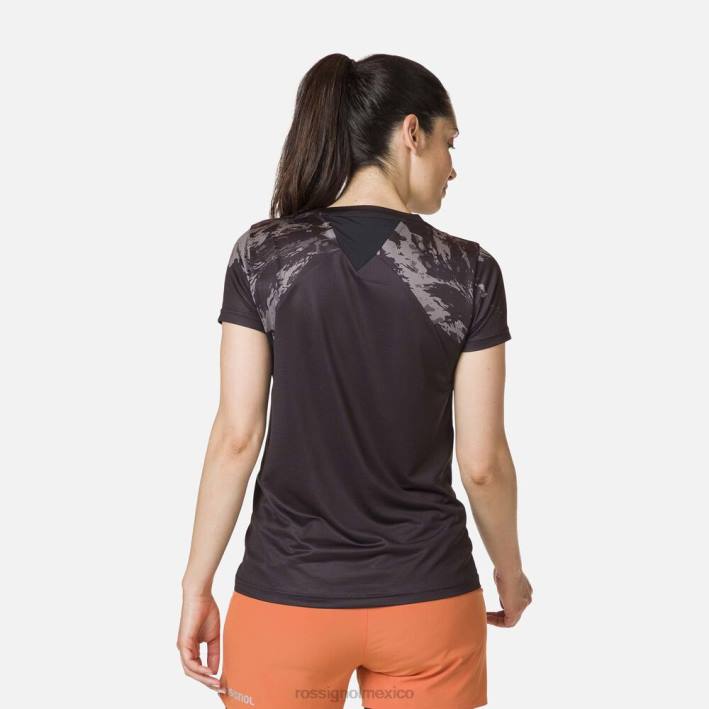 mujer Rossignol camiseta ligera HPXL876 tapas negro