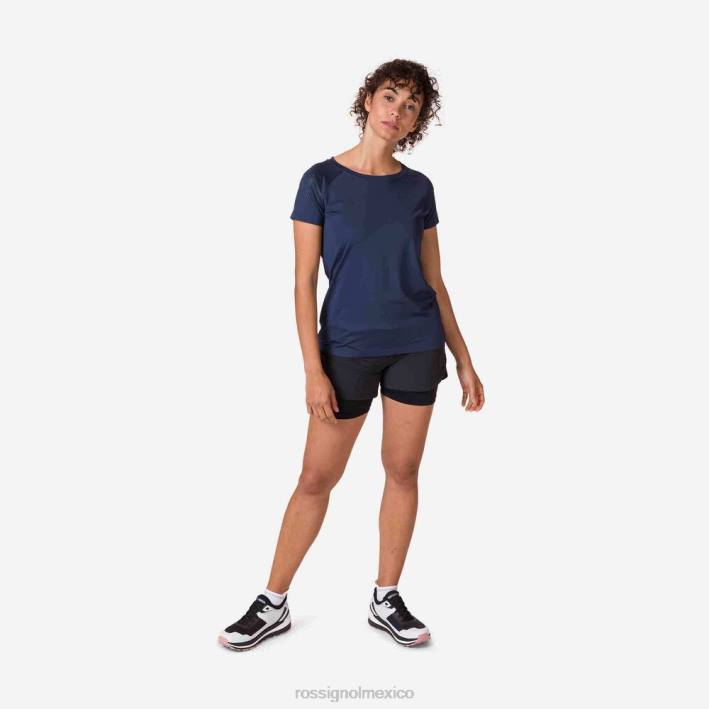 mujer Rossignol camiseta tecnica HPXL697 tapas azul marino oscuro