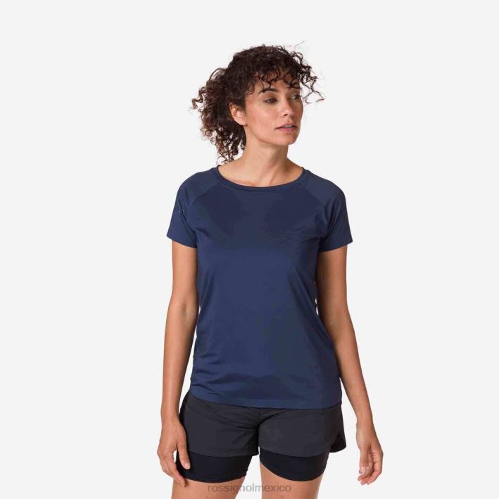 mujer Rossignol camiseta tecnica HPXL697 tapas azul marino oscuro