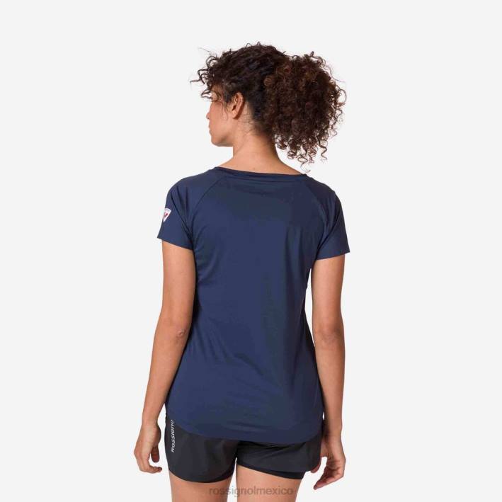 mujer Rossignol camiseta tecnica HPXL697 tapas azul marino oscuro