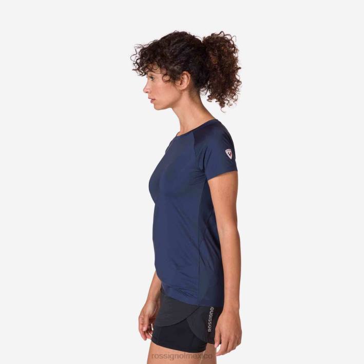 mujer Rossignol camiseta tecnica HPXL697 tapas azul marino oscuro