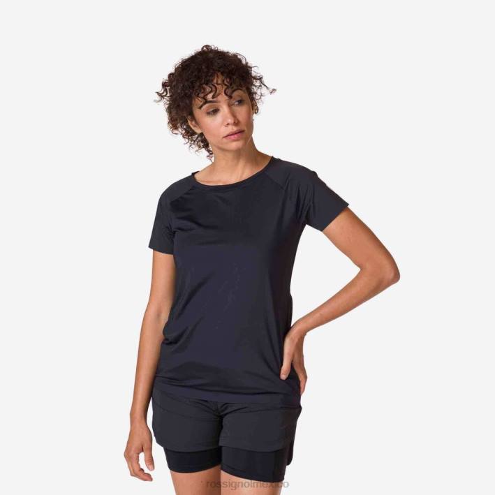 mujer Rossignol camiseta tecnica HPXL827 tapas negro