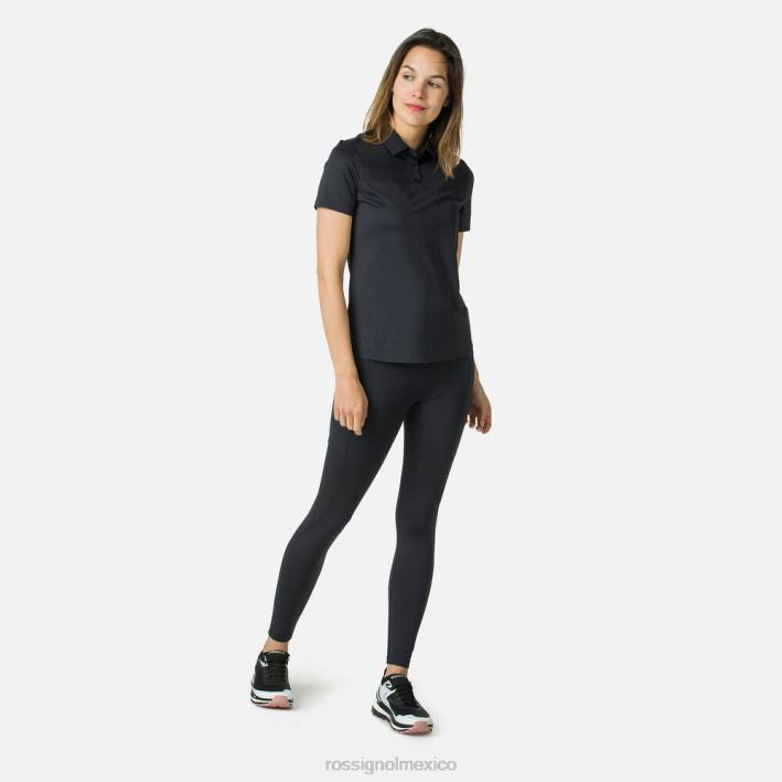 mujer Rossignol polo ligero y transpirable HPXL833 tapas negro