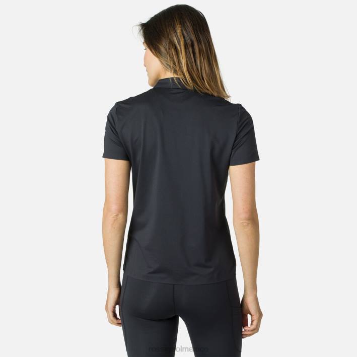 mujer Rossignol polo ligero y transpirable HPXL833 tapas negro