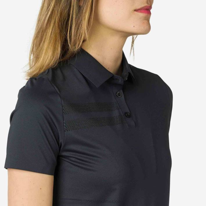 mujer Rossignol polo ligero y transpirable HPXL833 tapas negro