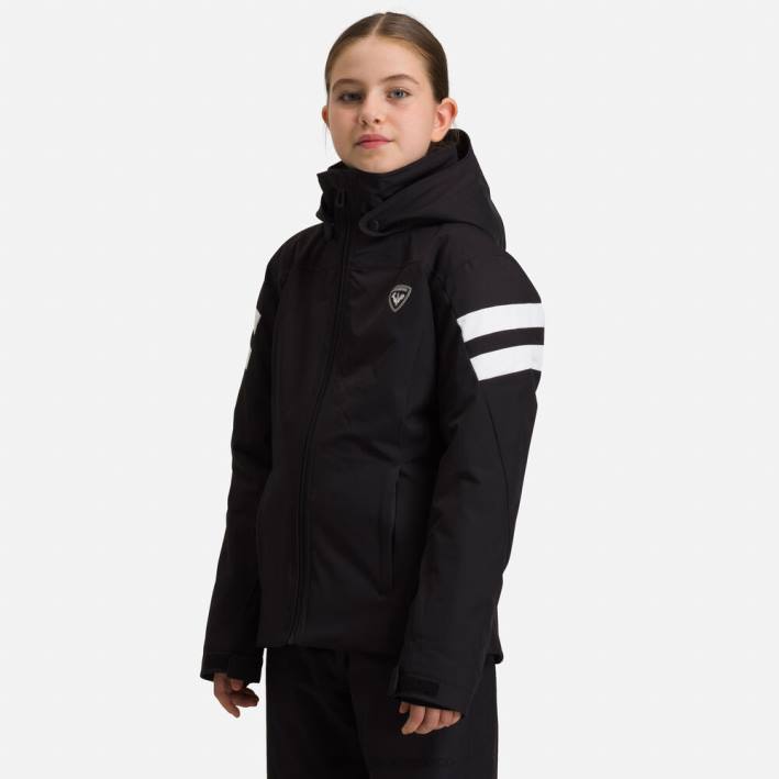 chicas Rossignol chaqueta de esquí HPXL1236 tapas negro