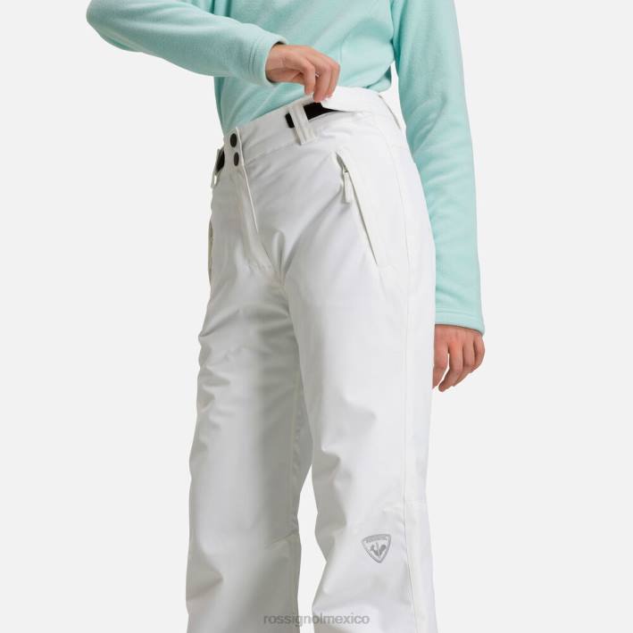 chicas Rossignol pantalones de esquí HPXL1161 fondos blanco