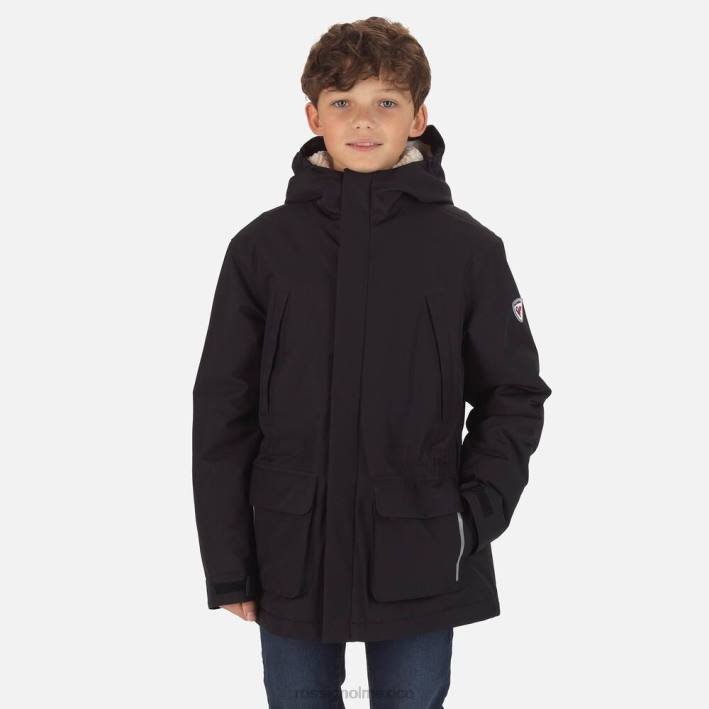 jóvenes Rossignol anorak HPXL1154 tapas negro