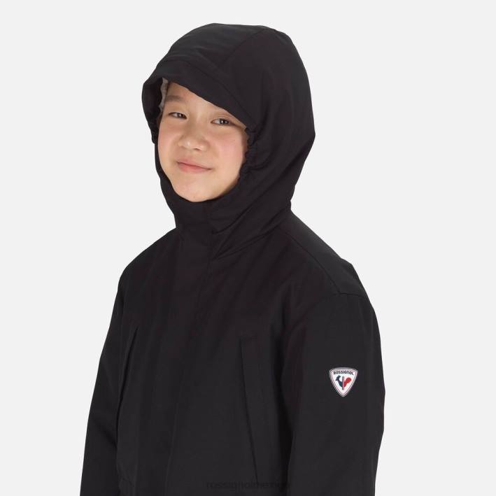 jóvenes Rossignol anorak HPXL1154 tapas negro