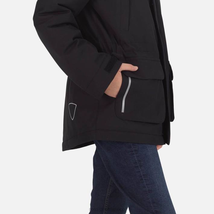 jóvenes Rossignol anorak HPXL1154 tapas negro