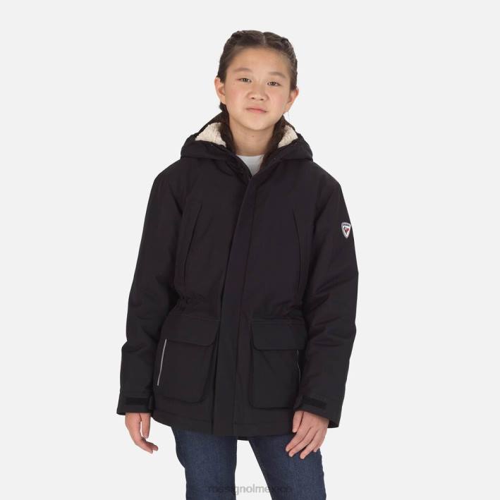 jóvenes Rossignol anorak HPXL1154 tapas negro